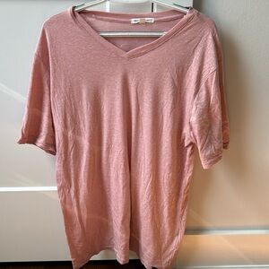 Threads 4 Thought. Men’s, pink, short sleeved t-shirt.